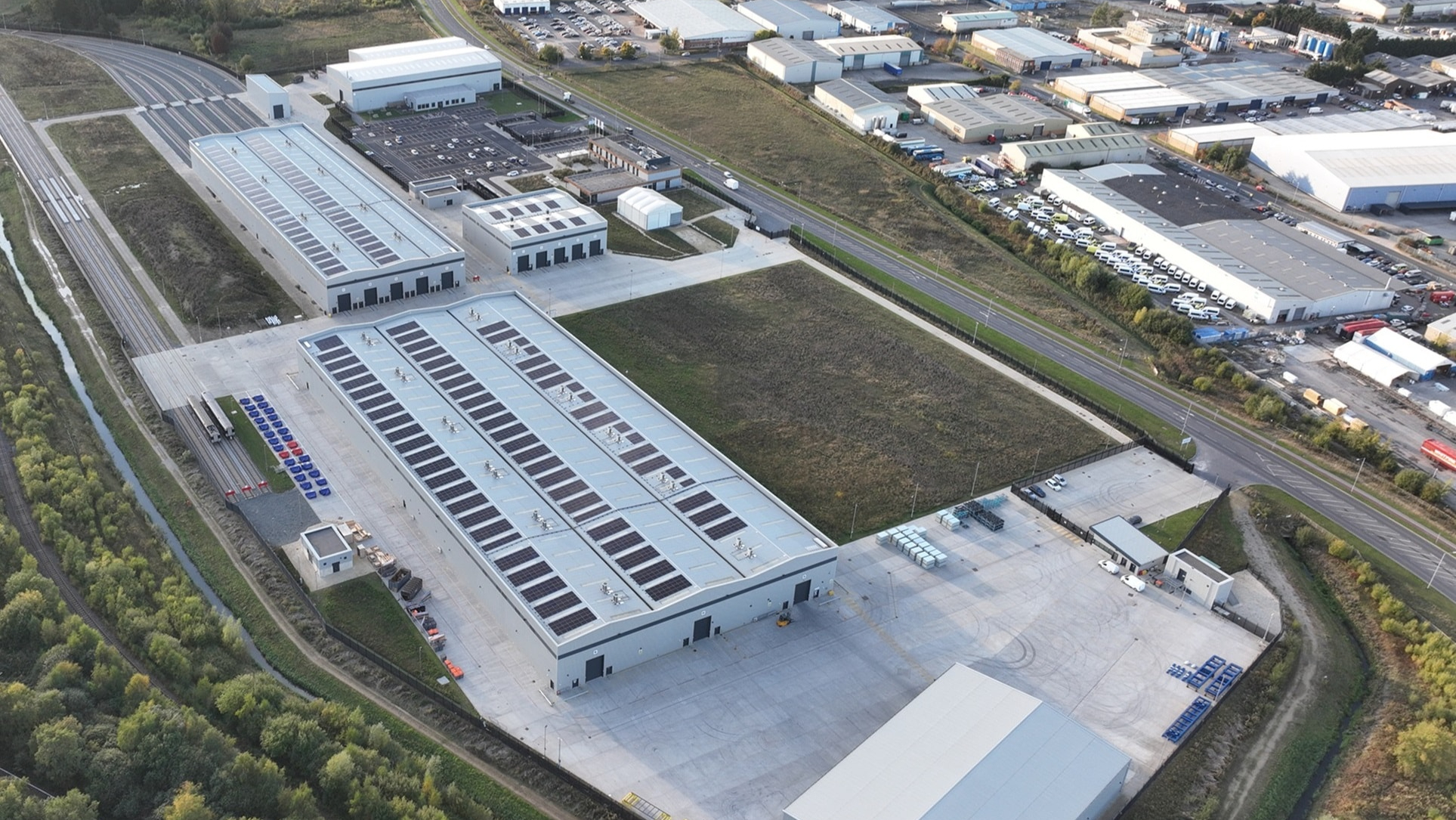 Goole Rail Village aerial view