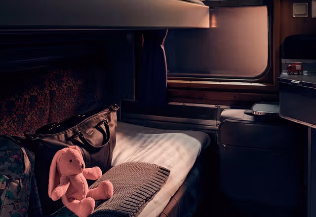SJ night train sleeping compartment