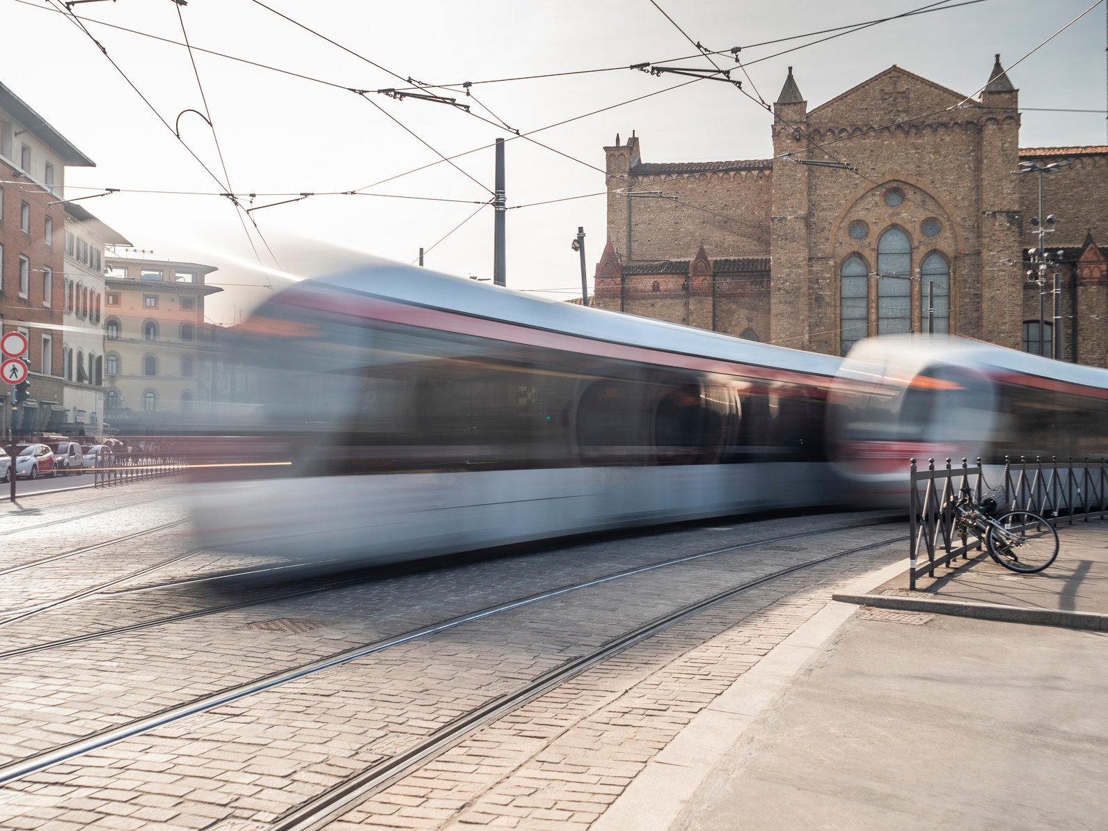 High speed tram in Italy , Florence