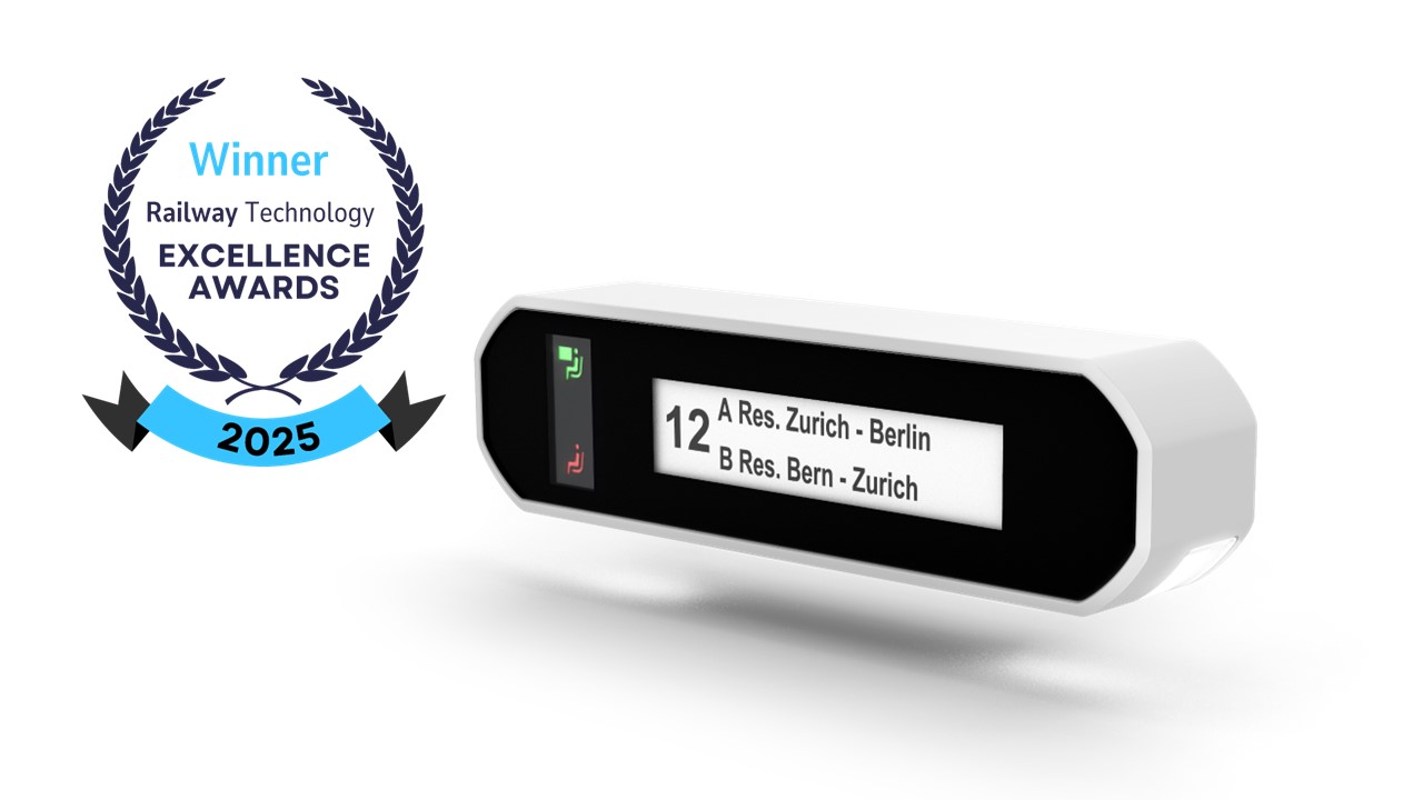 EAO Seat Reservation System wins Railway Technology Excellence Award 2025.