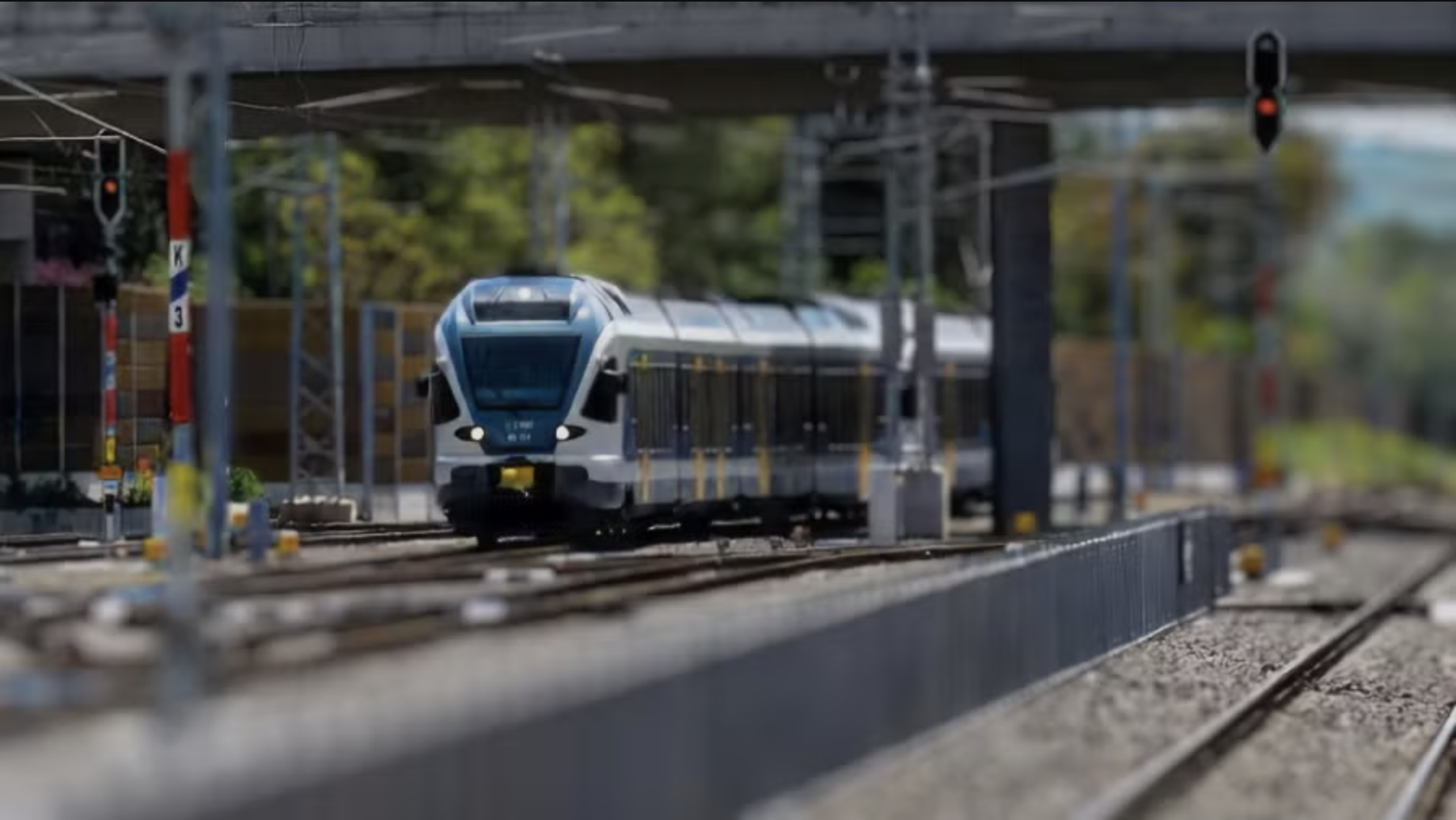 A train in Hungary