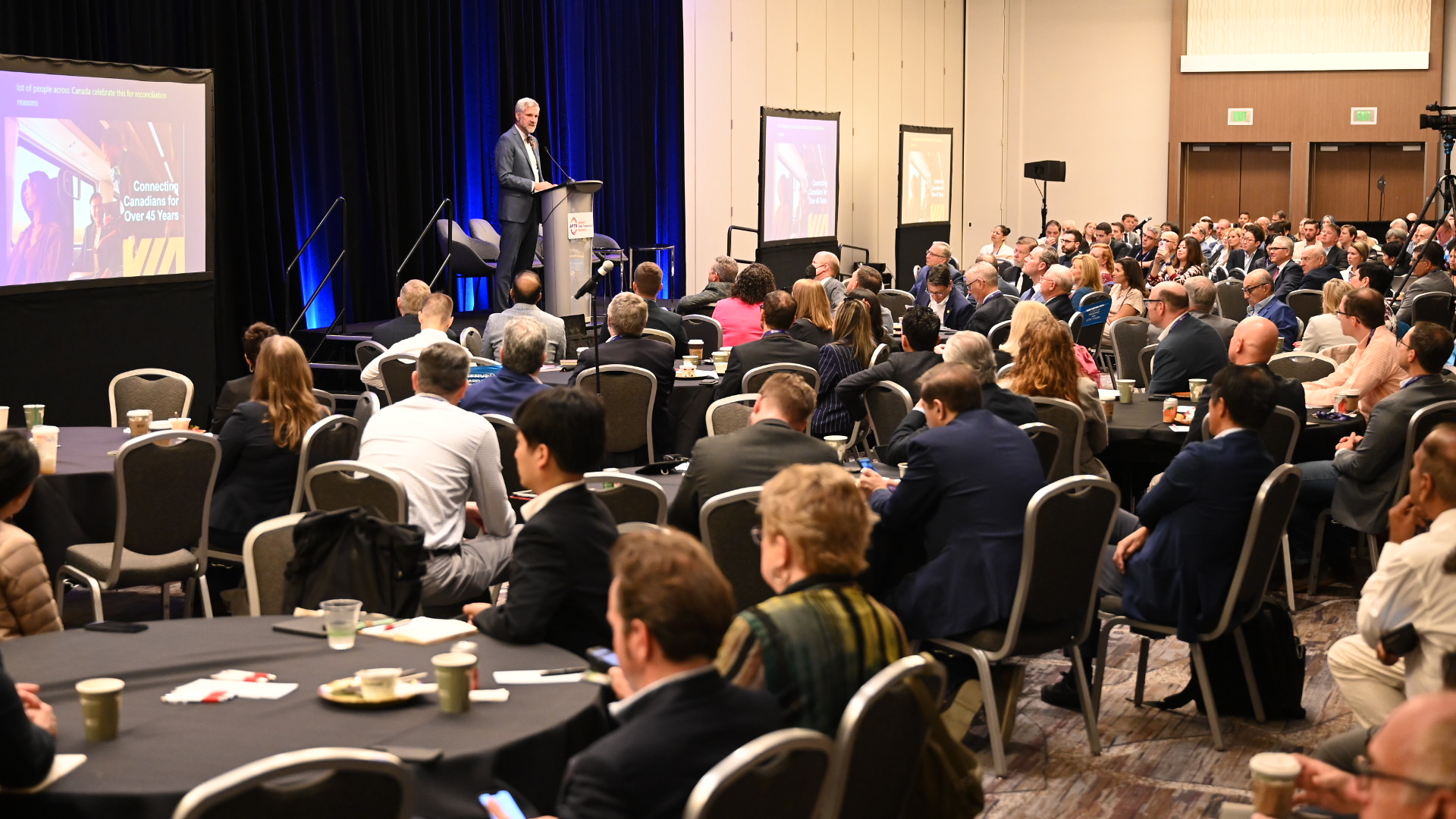 Mario Péloquin, CEO of VIA Rail at the APTA High-Speed Rail Seminar