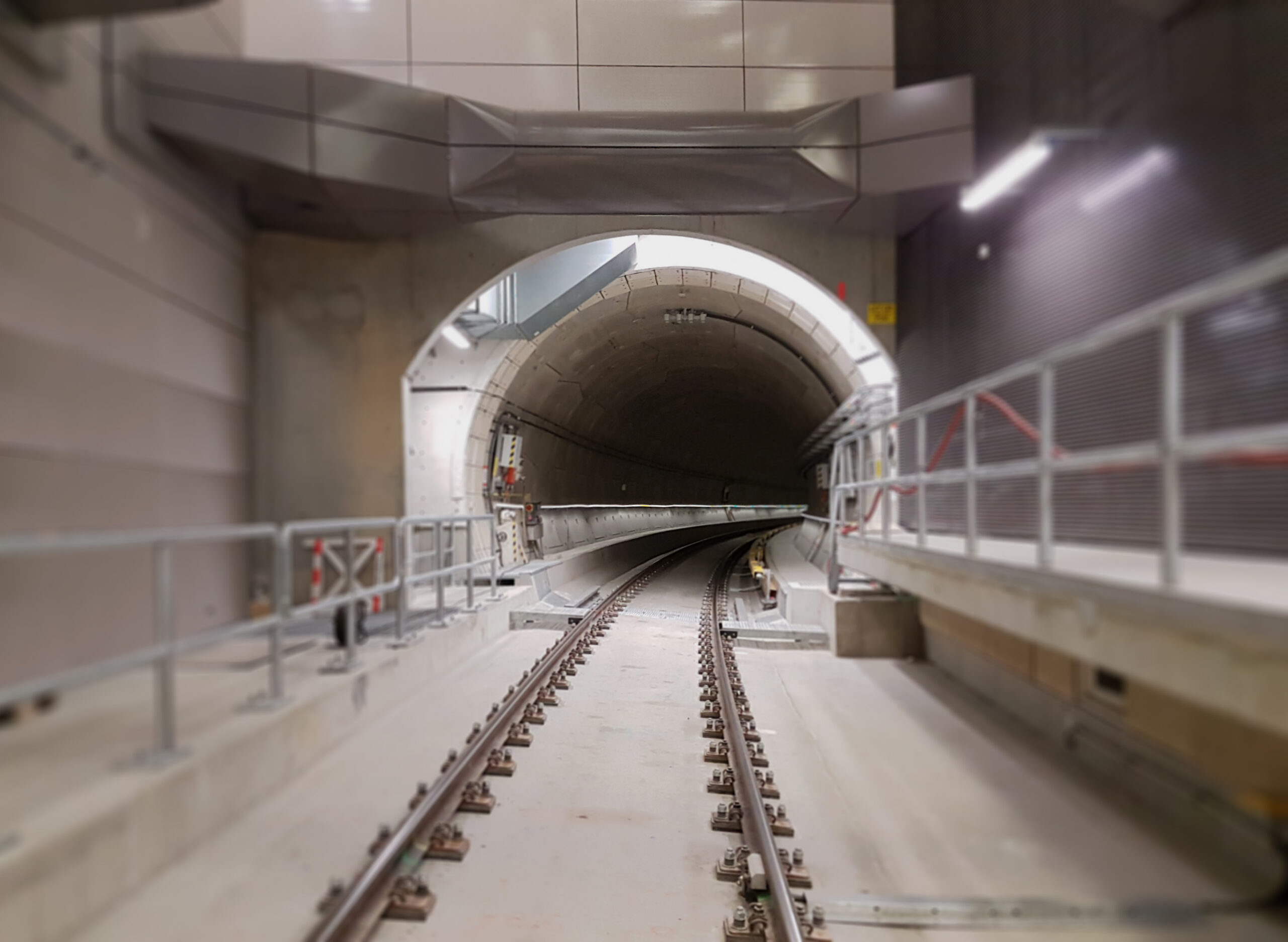 Rail underground tunnel