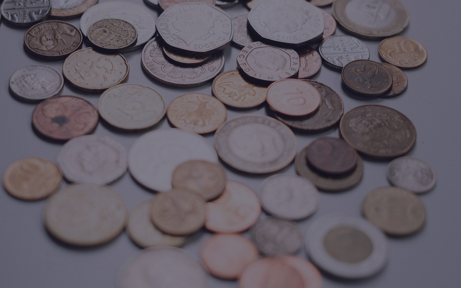 Various Euro coins