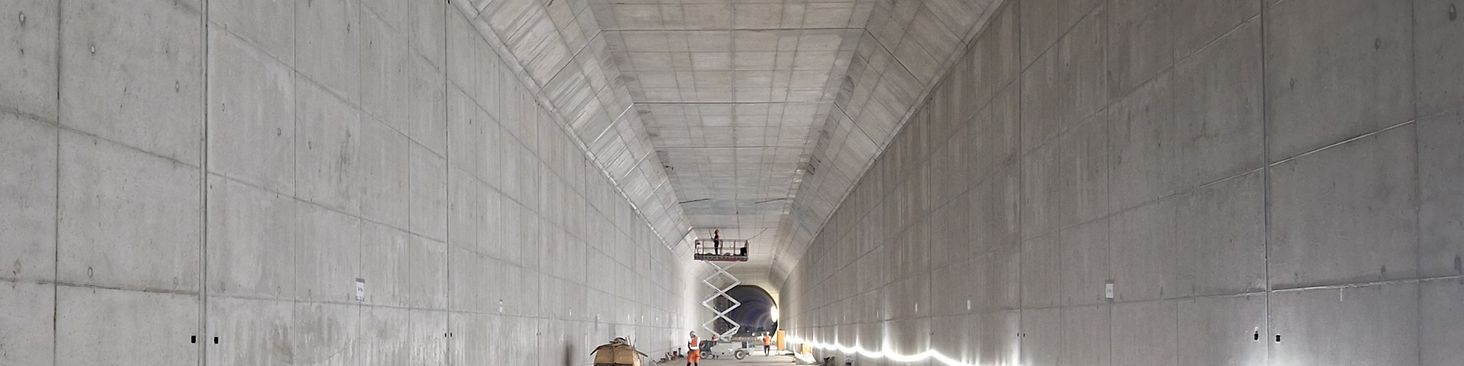 An image of a fully excavated and built tunnel