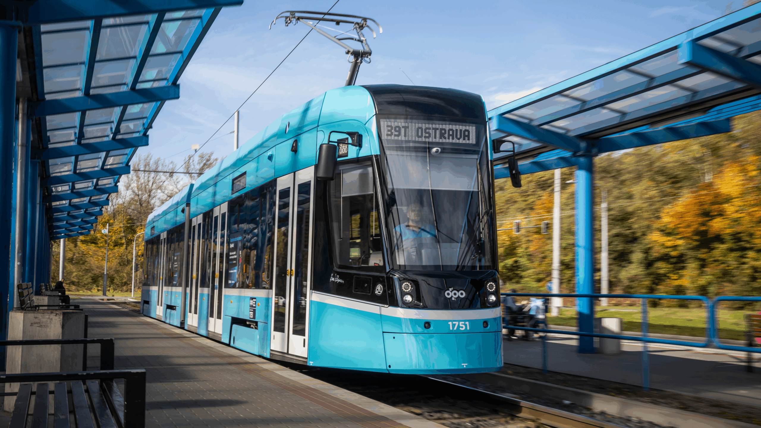 A Škoda tram in Ostrava