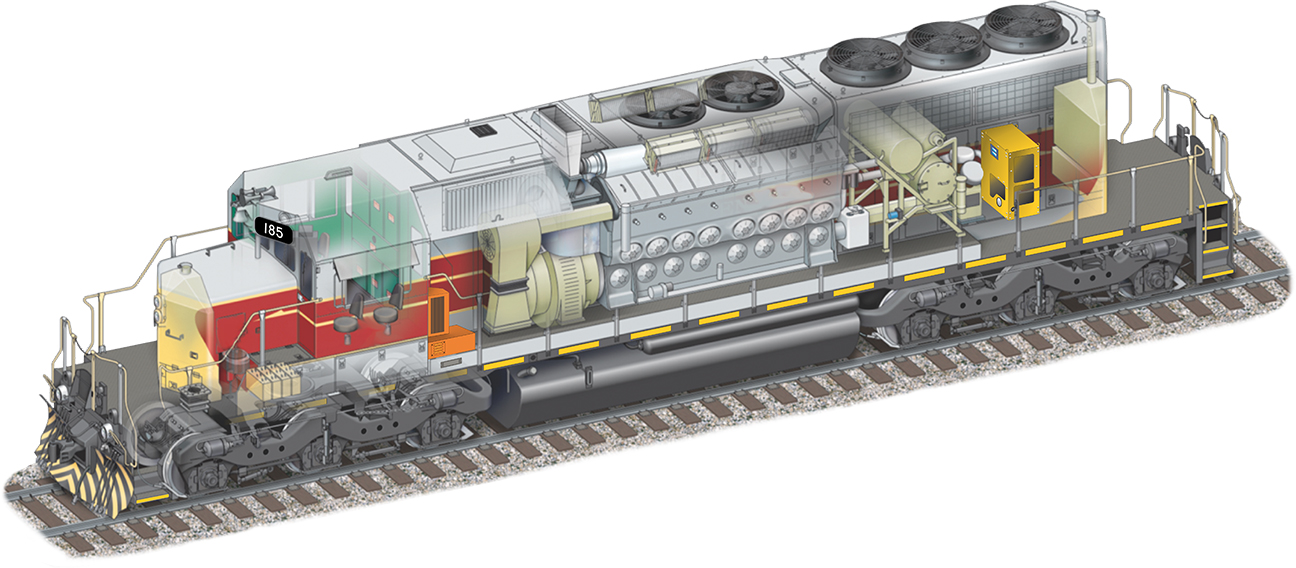 We provide locomotive spare parts and components that meet or exceed industry standards from coupler to coupler.