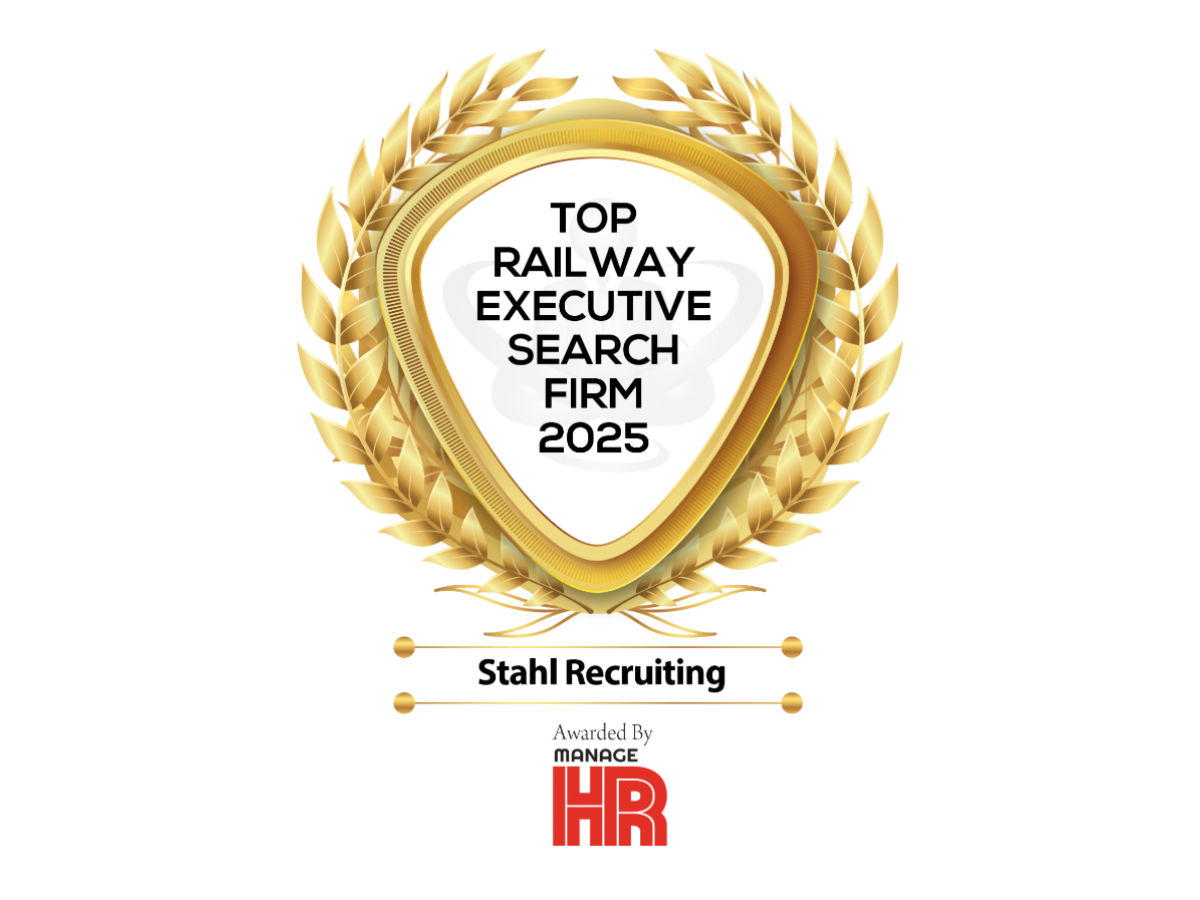 Gold award logo for Top Railway Executive Search Firm 2025