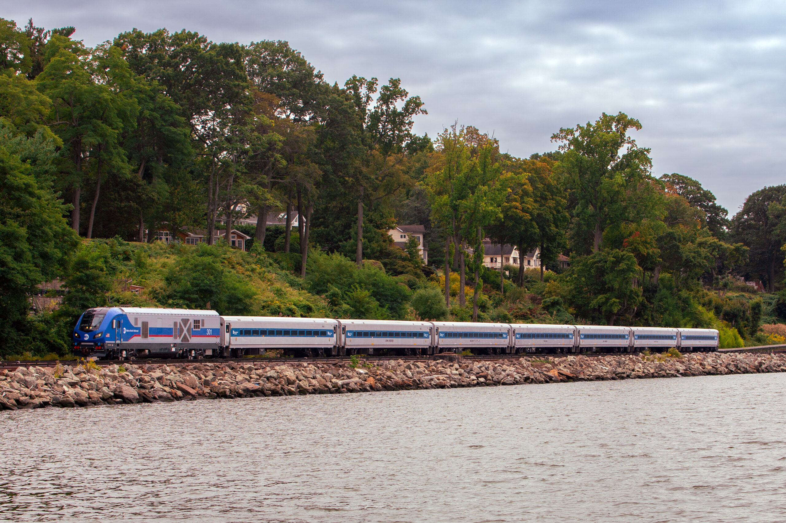 A train traveling on the line