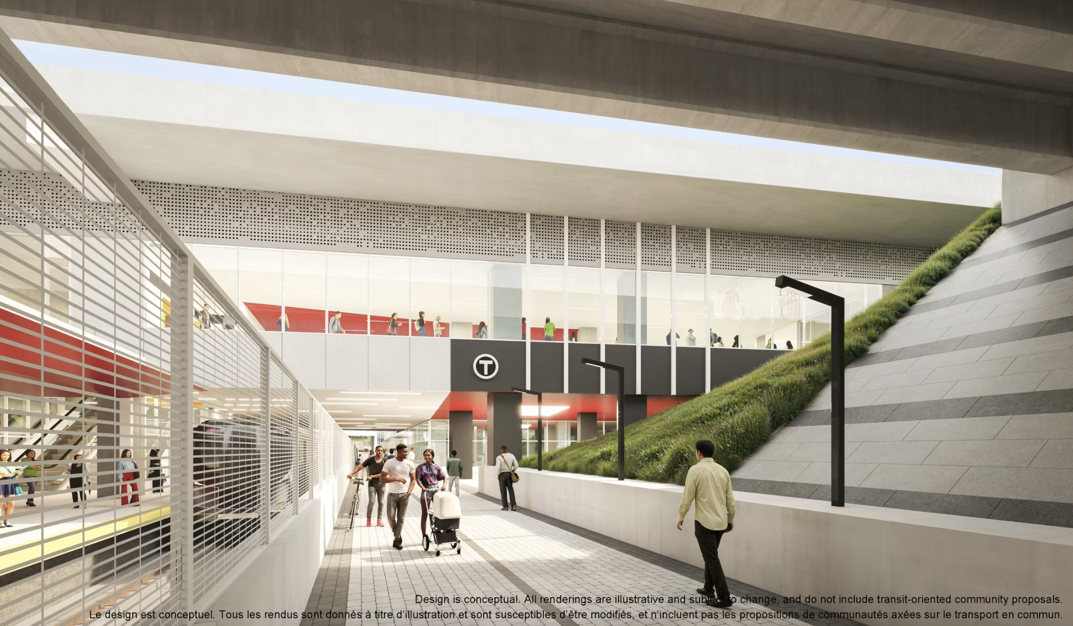 Conceptual rendering of Bridge Station, the future transit hub in the northern segment of the Yonge North Subway Extension