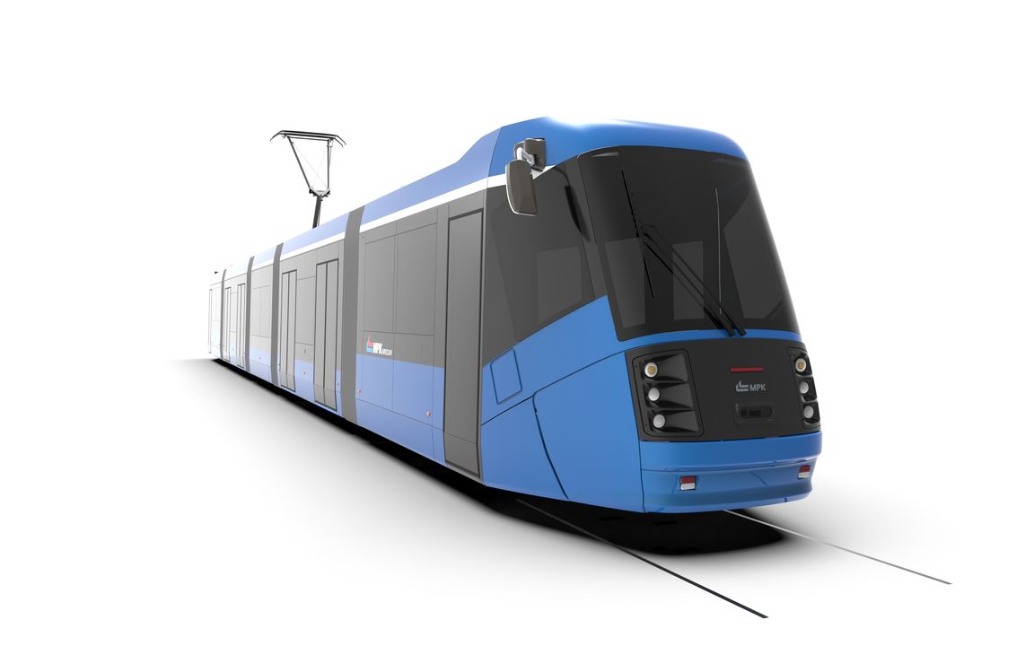 Rendering of the modernised Skoda 19T tram