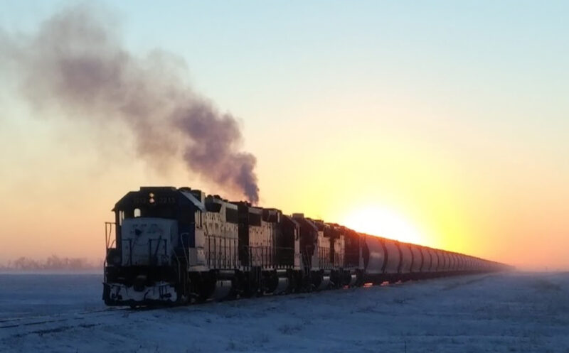 Locomotive in the cold