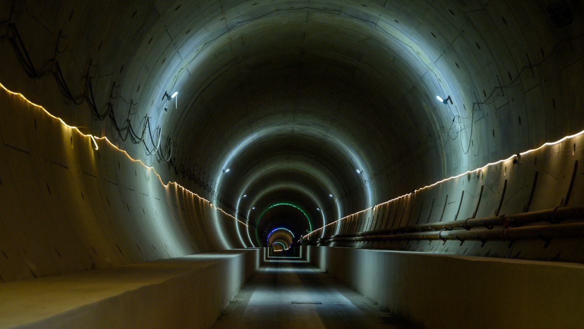 A long tunnel