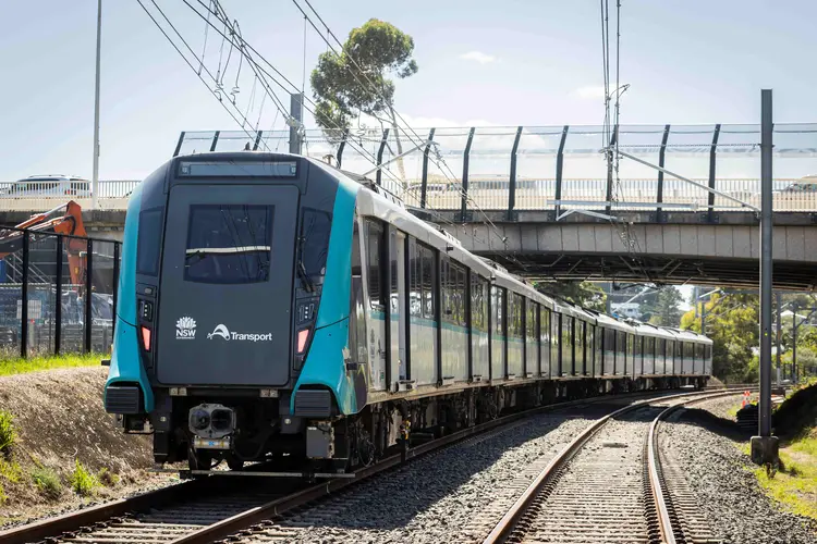A Sydney Metro train