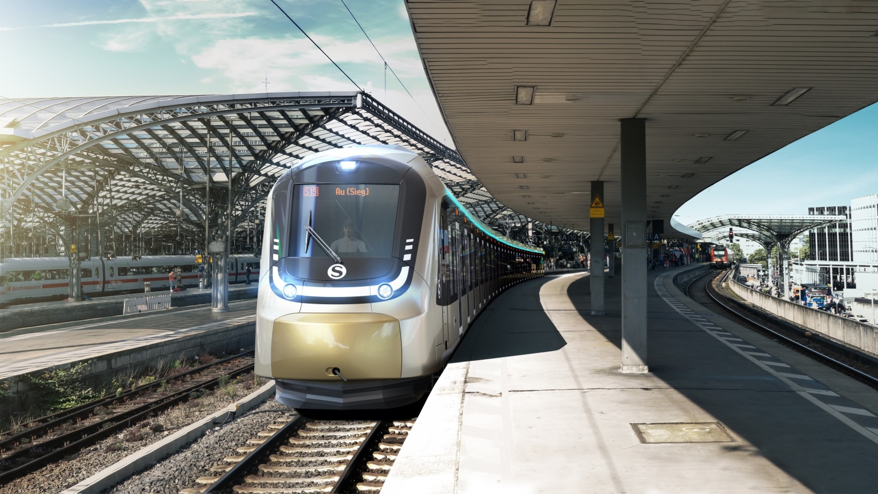 An artist rendition of Alstom's new S-Bahn fleet