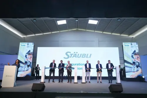 staeubli india production unit executive committee ribbon cutting