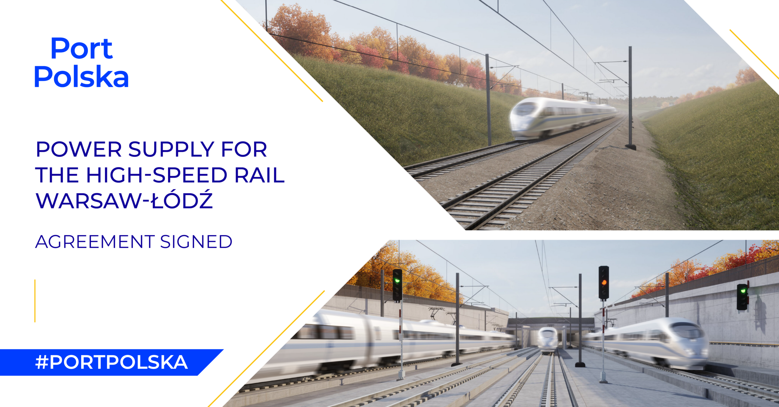Power supply for the High-Speed rail Warsaw-Łódź agreement signed