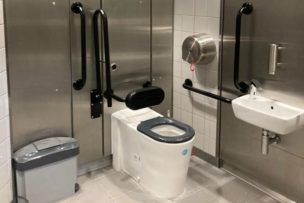 An accessible toilet