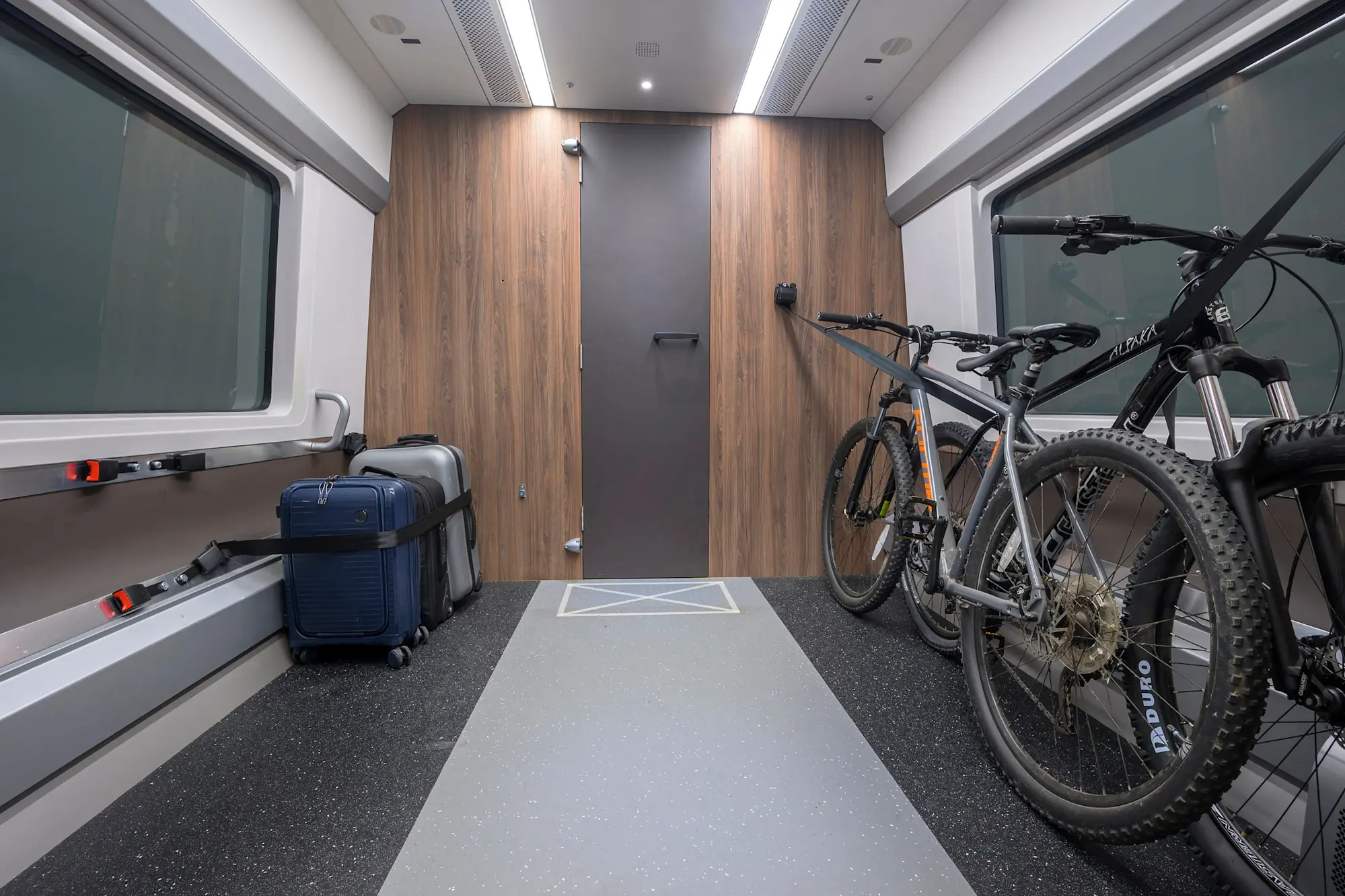 Luggage and Bike Storage area onboard the LNER Class 897 fleet
