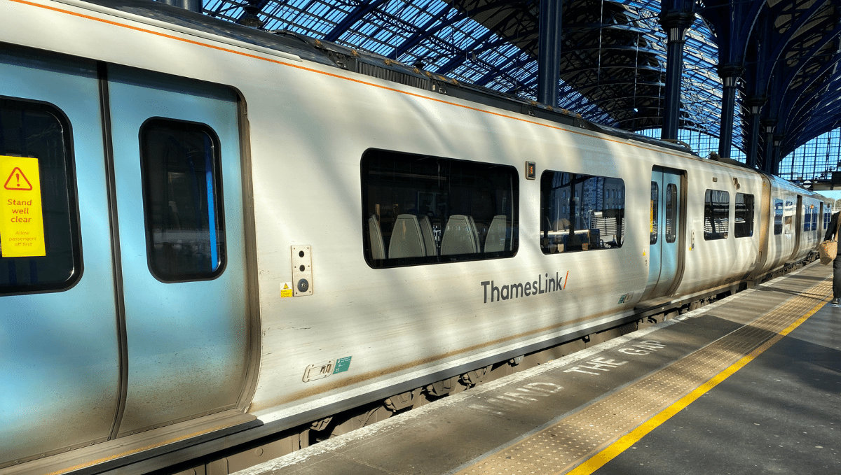 Thameslink train at platform