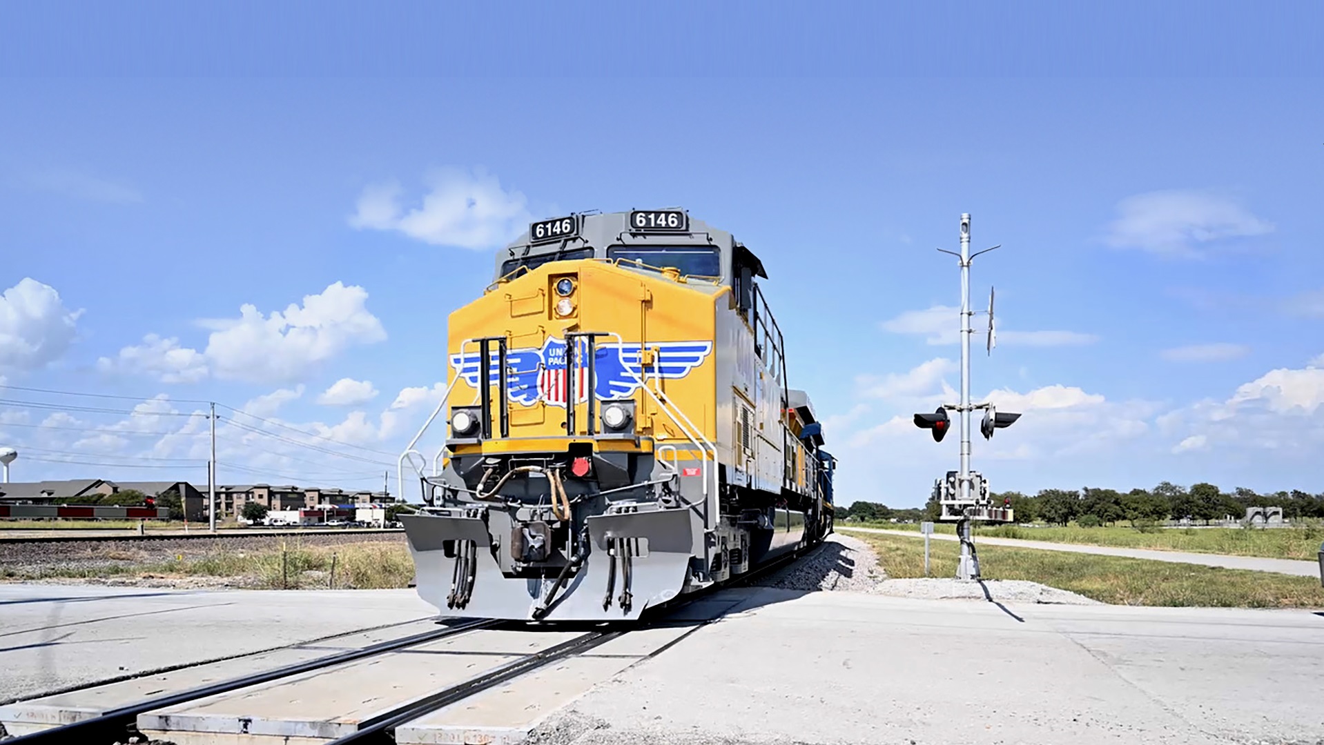 A Union Pacific locomotive