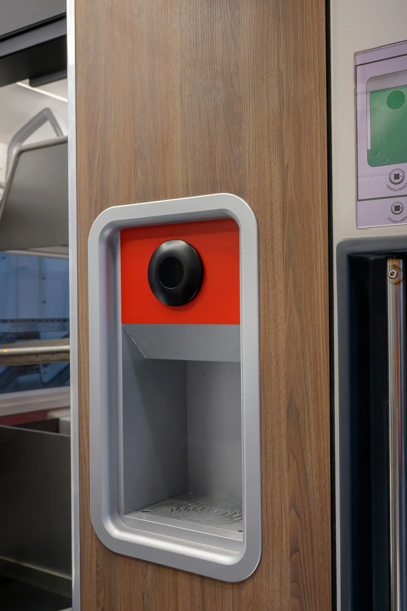 Water refill point onboard the LNER Class 897 fleet