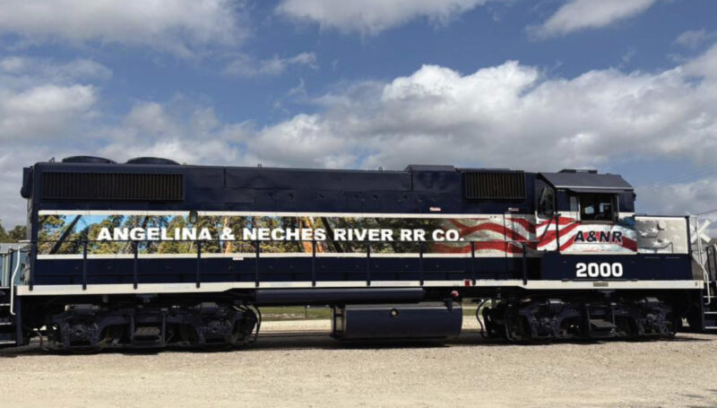 Angelina & Neches River Railroad #2000 Locomotive Wrap