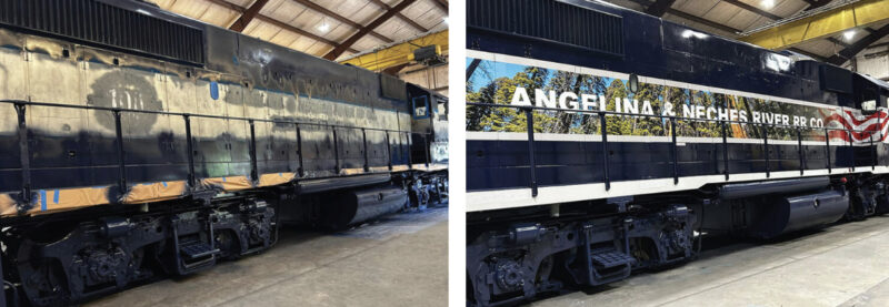 Before & Af ter - Angelina & Neches River R ailroad Vinyl Wrap @ INPS GROUP