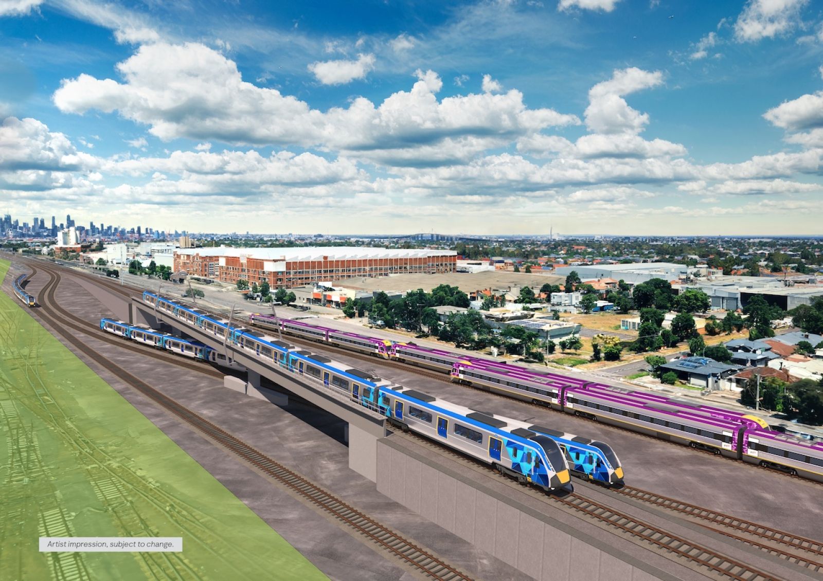 Sunbury Line flyover