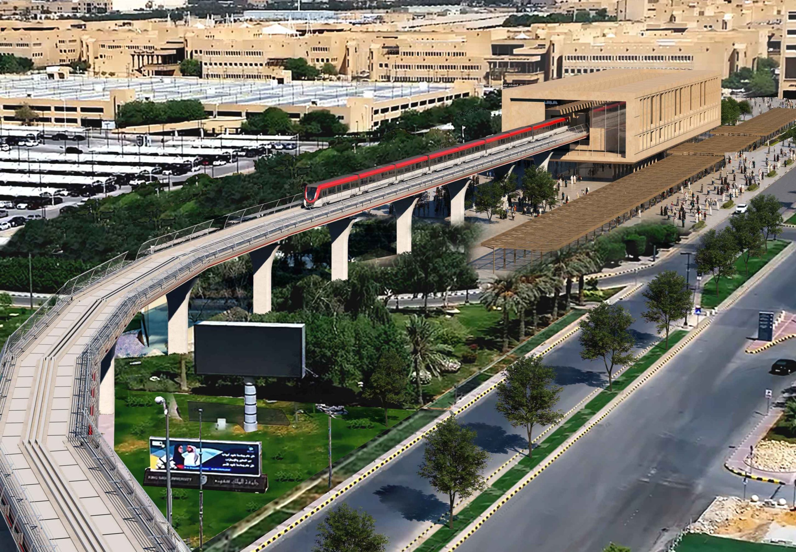 The Royal Commission for Riyadh City (RCRC) has commenced construction of two new Riyadh Metro stations