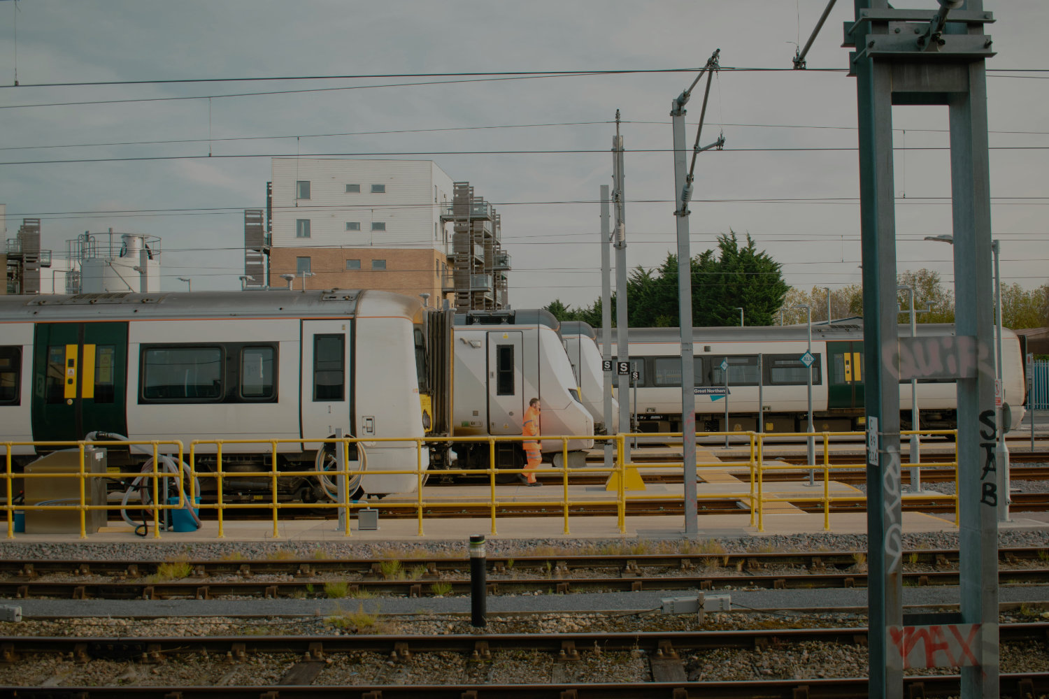 Train from the side