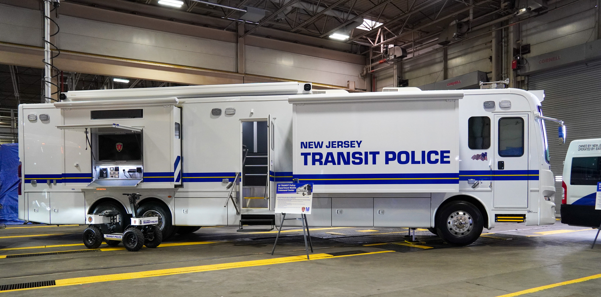 New mobile police command vehicle