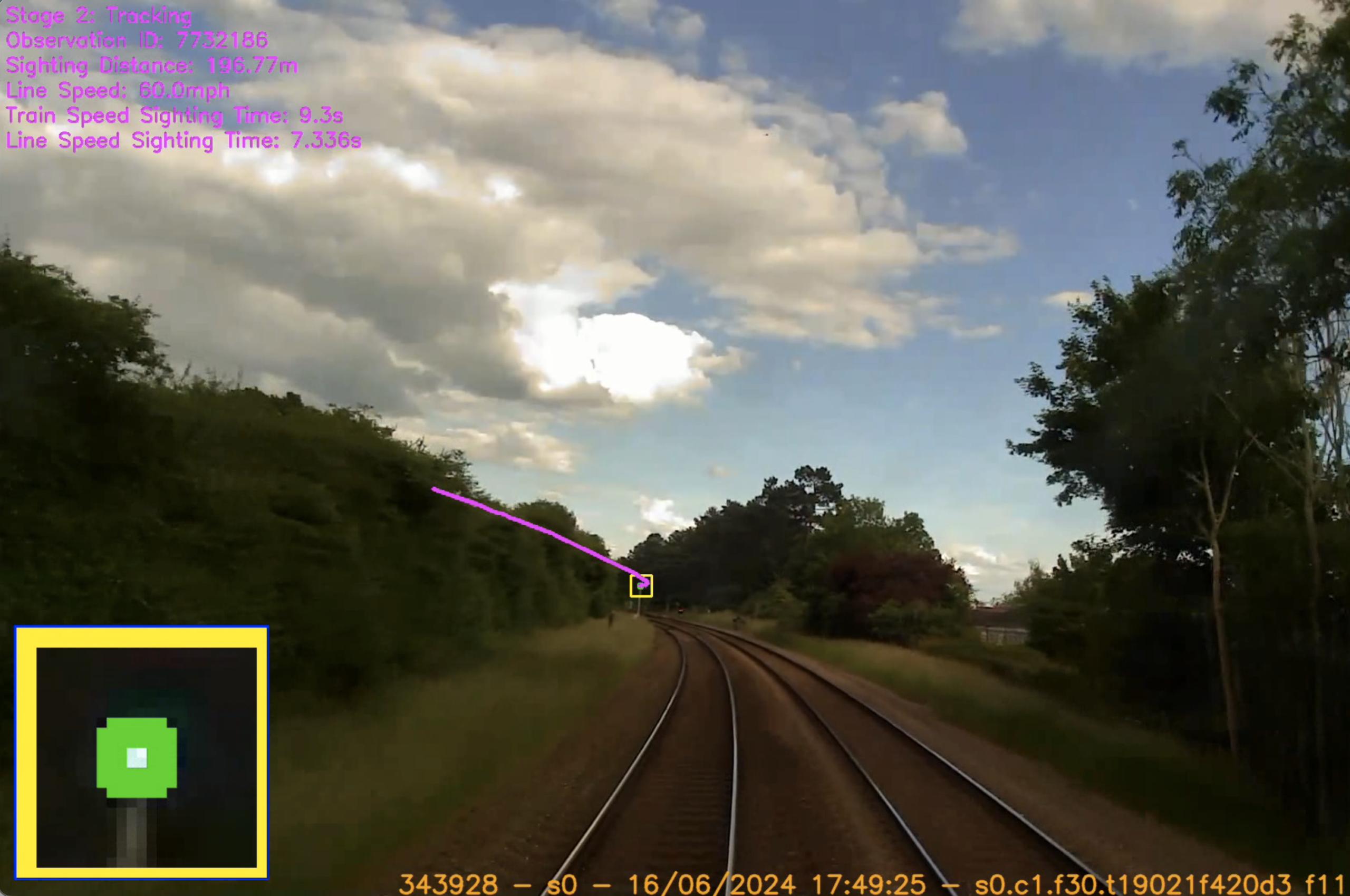 AIVR supports remote verification of signal sightlines, aspect visibility, and clearance compliance.