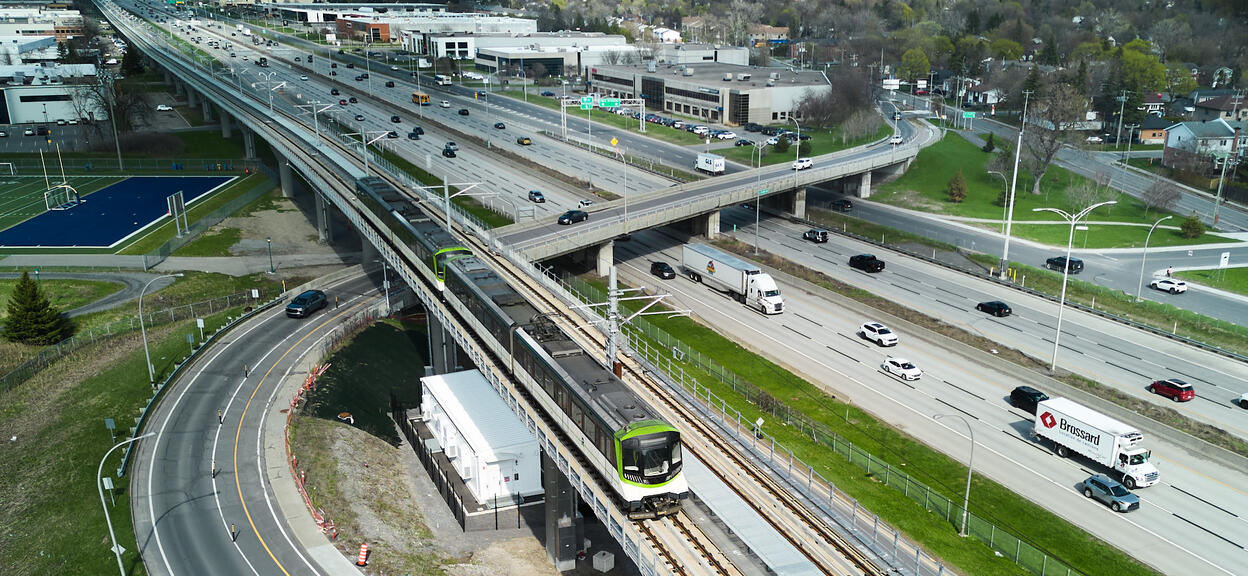 By adding 14 kilometres to the existing network, the REM now offers a sustainable alternative to driving for residents of the West Island who wish to travel to downtown Montreal