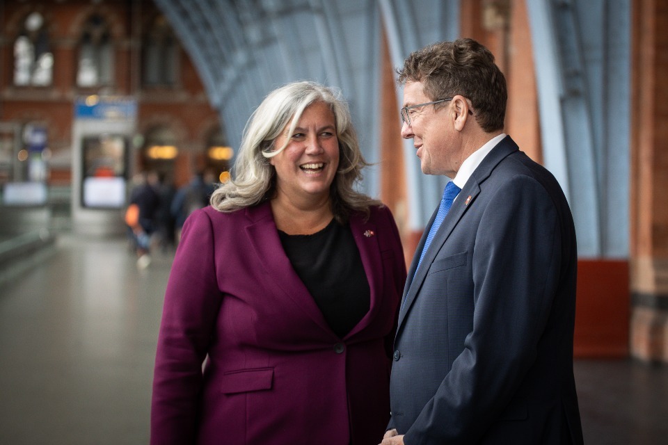 UK Transport Secretary, Heidi Alexander, and Swiss Federal Councillor, Albert Rösti