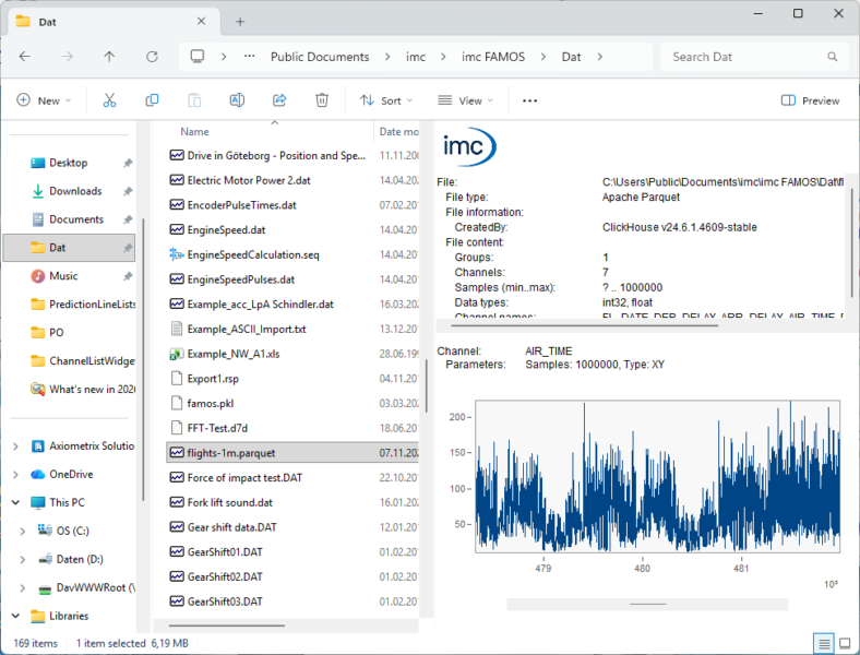 FAMOS Reader 2026: Free Software Tool Displays Parquet Measurement Data ...