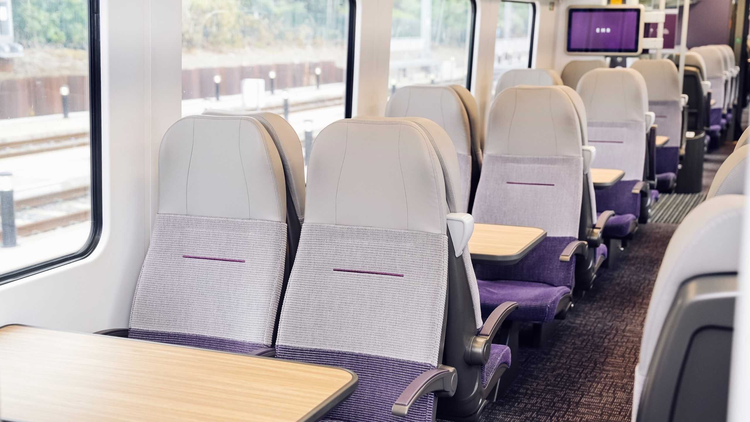 The train is the first of a fleet of refurbished Class 360 units for EMR