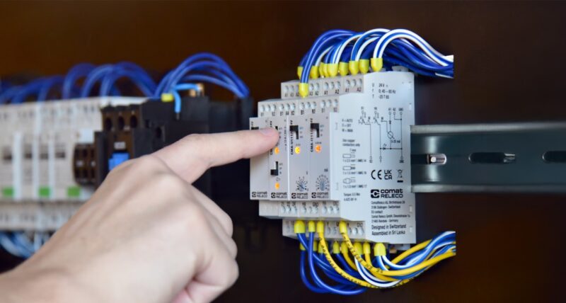 Finger pushing button