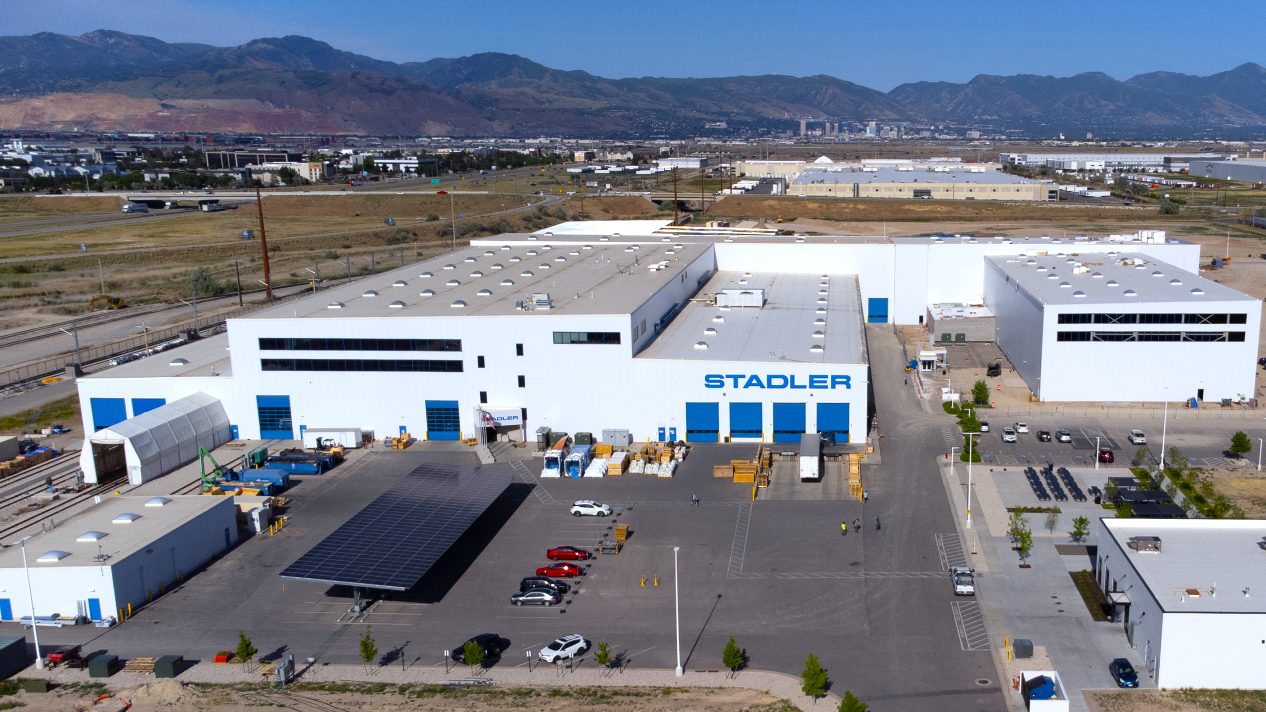 Drone image of the expanded plant in Salt Lake City