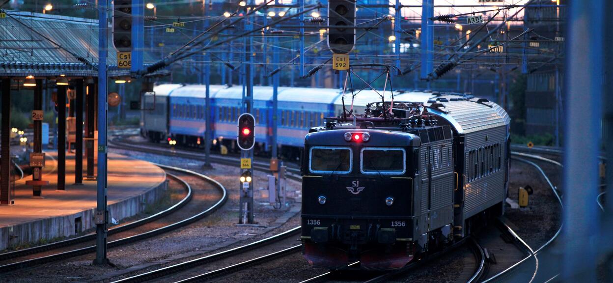 SJ night train in Sweden
