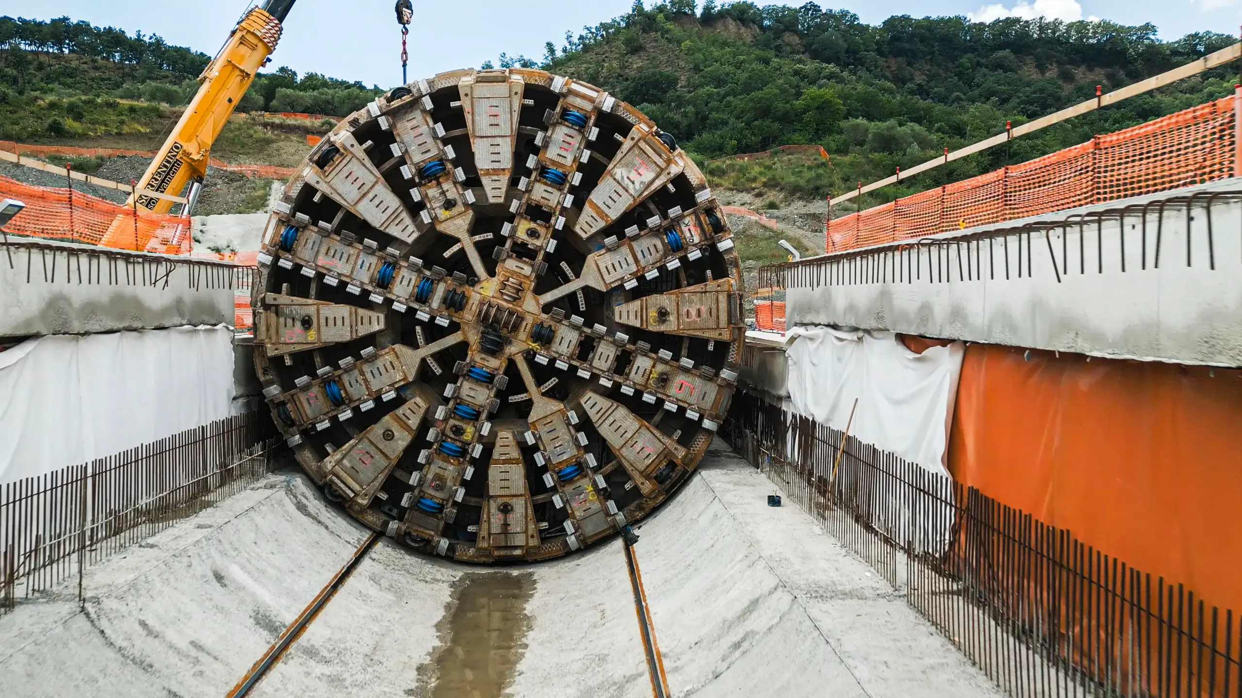 Excavation work has been completed on the on Serra Lunga tunnel in Italy