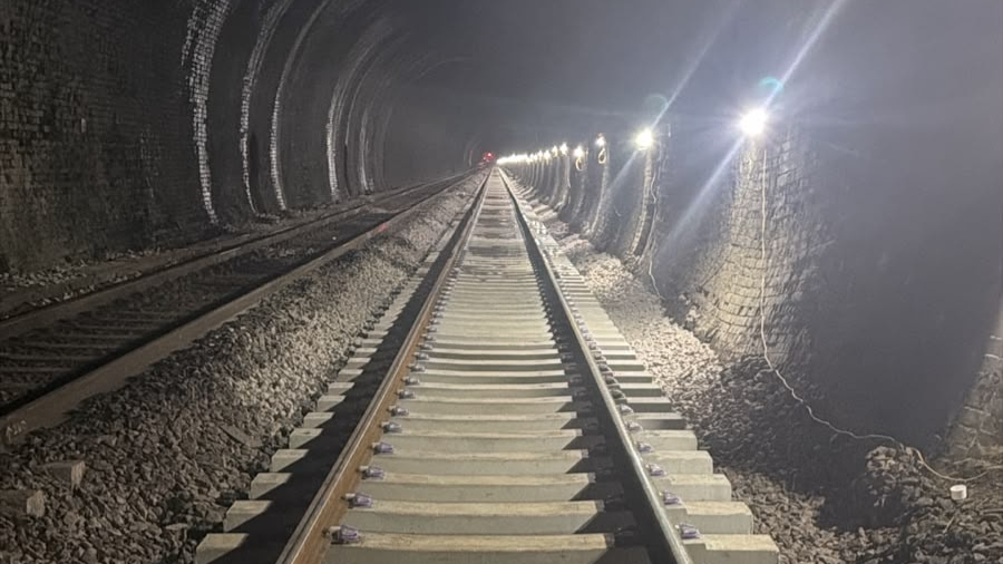 Track renewal works were carried out between 8-9 August