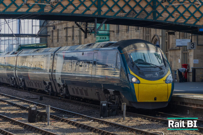 image of train at train station