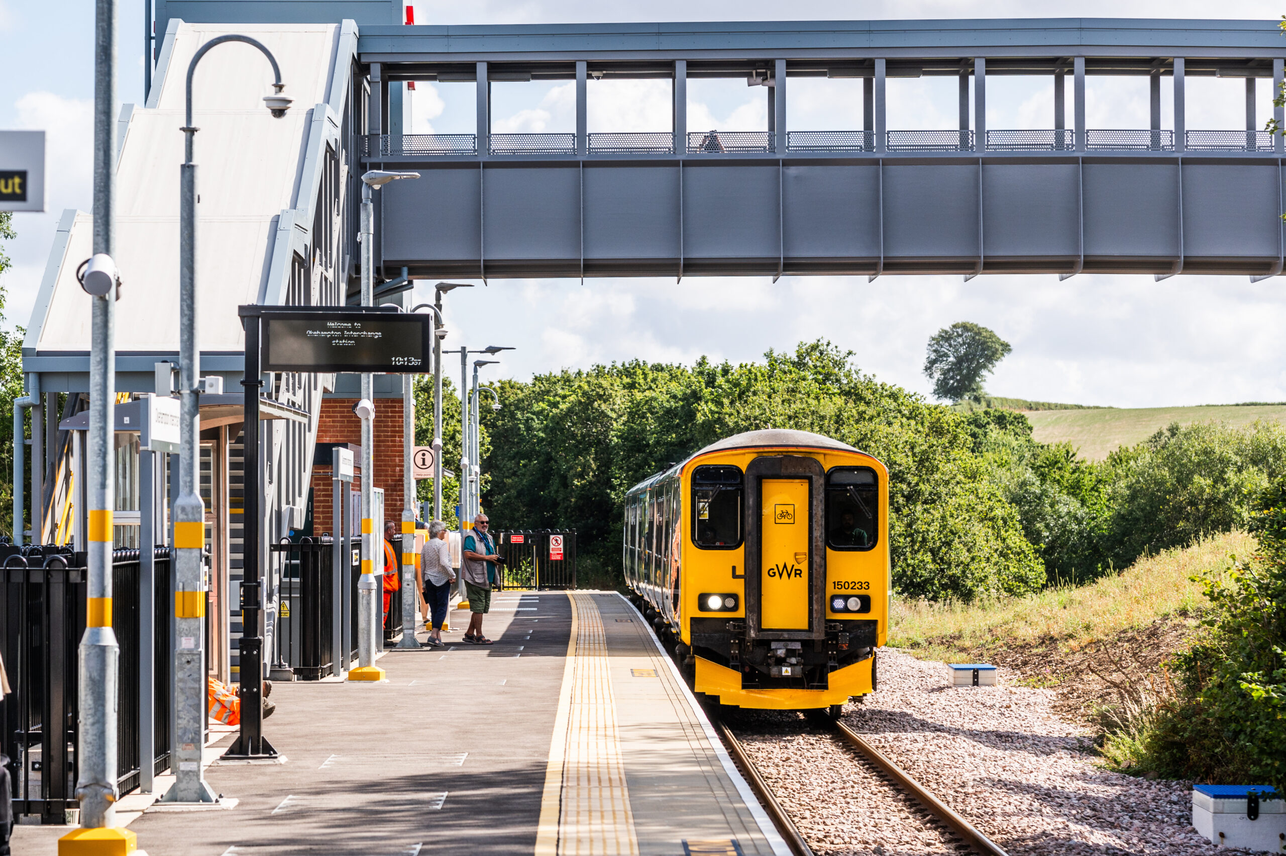 The station is the latest addition to the Dartmoor Line, which connects residents of Okehampton & Crediton to Exeter