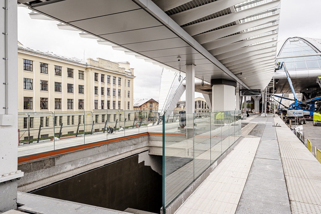 Construction work at Riga Central Station