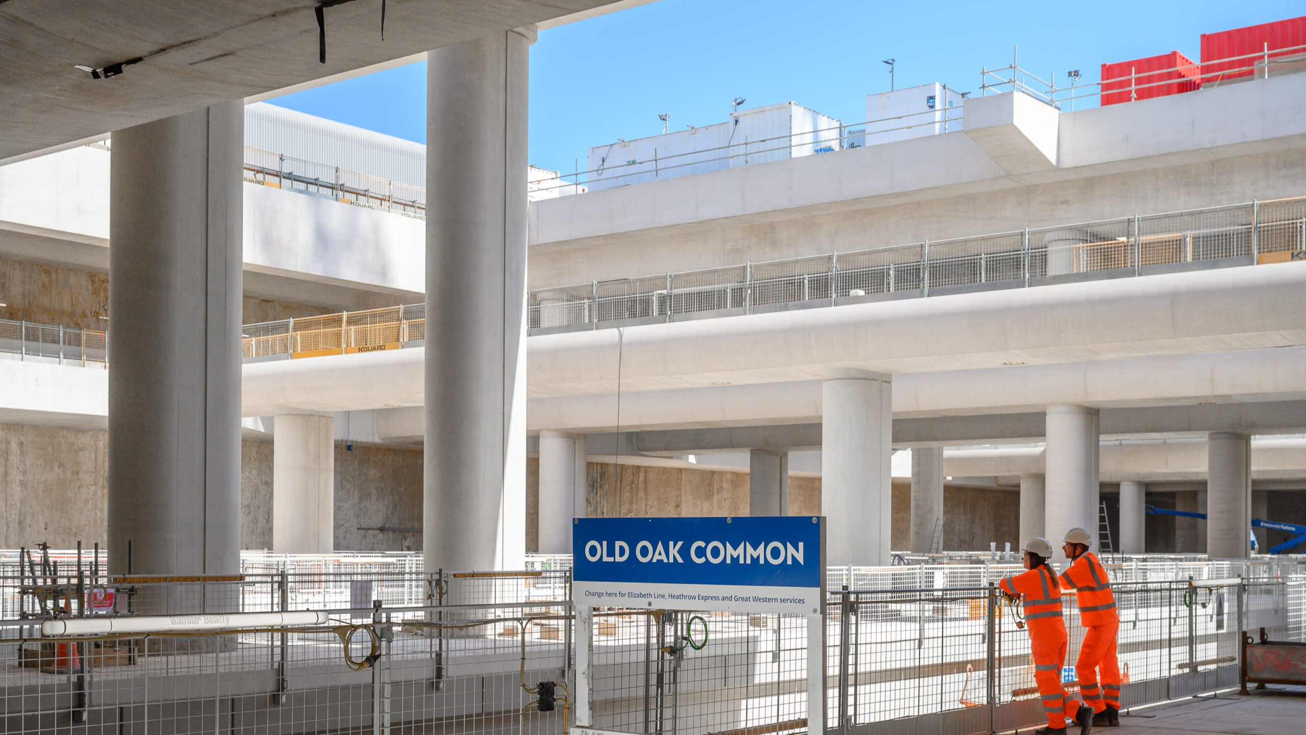 The first six platforms have now been constructed at Old Oak Common