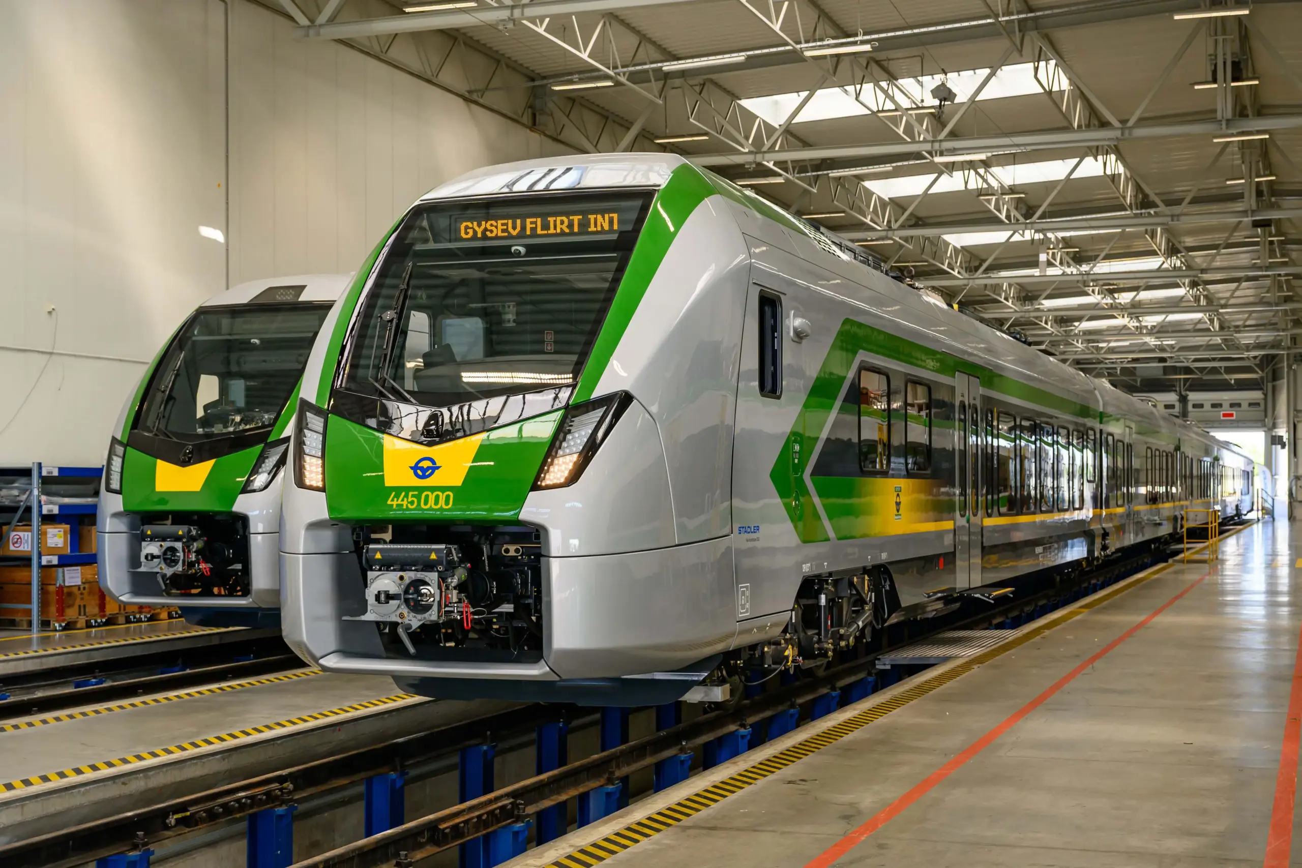 The first FLIRT InterCity train has been presented to GYSEV