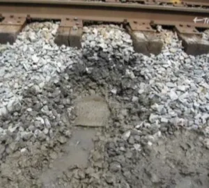 TrackTex installation the ballast