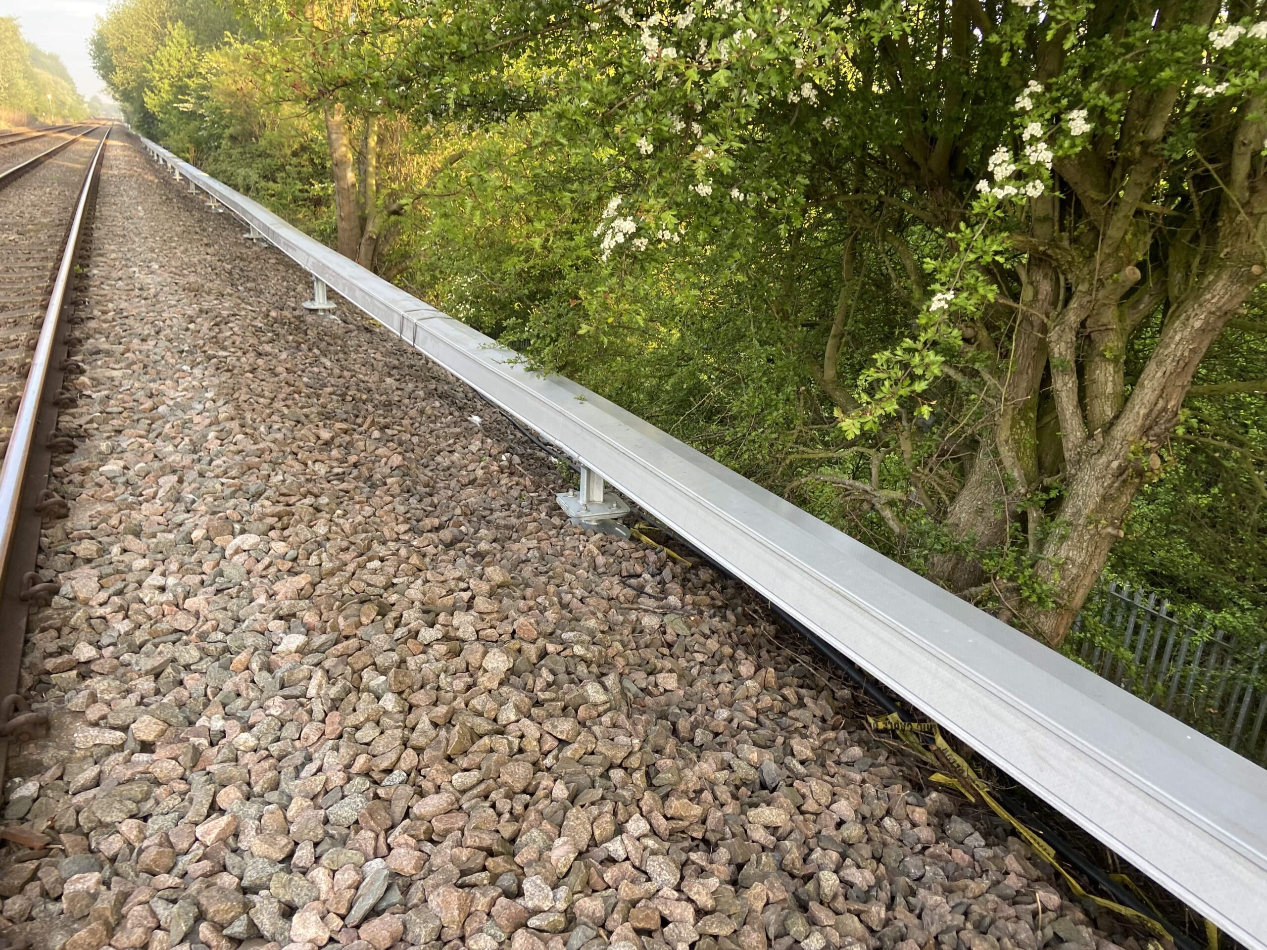 ARCOSYSTEM installed via the Rapid Route method with ground-screwed Anchor Screws, near Castleford