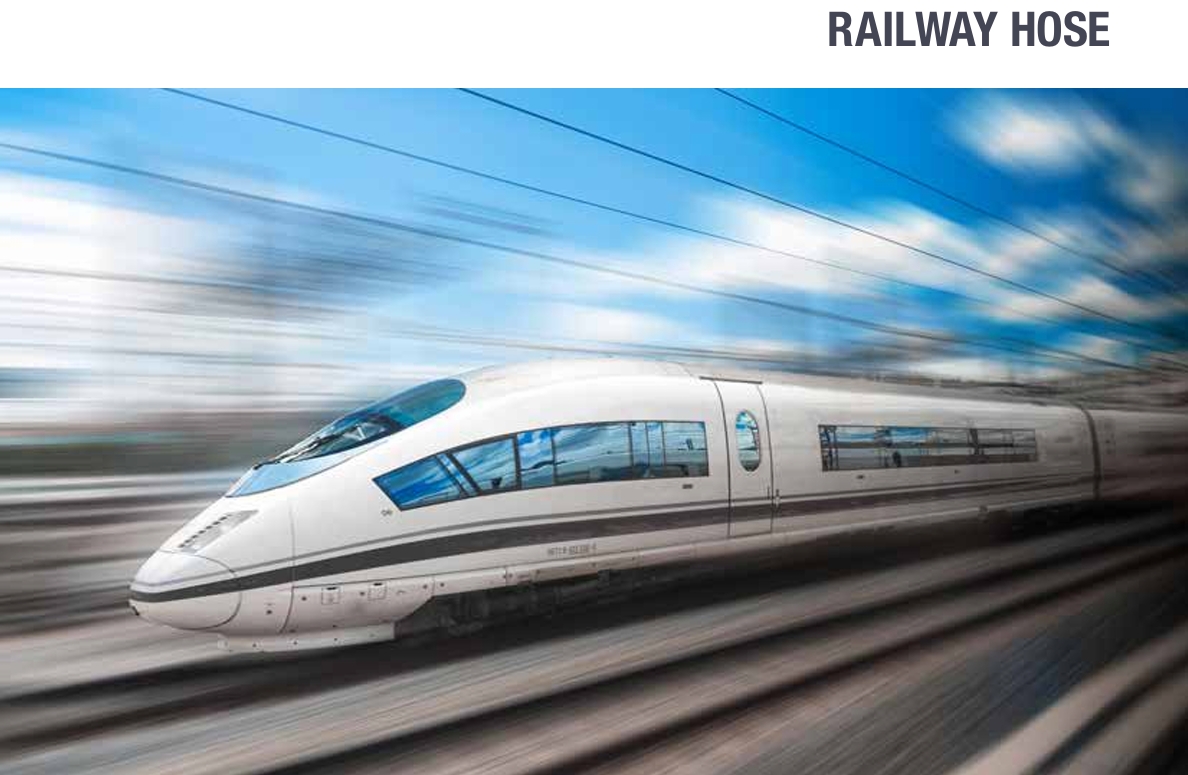 Railway rolling stock representing the rail applications served by Argus Fluidhandling hydraulic hose systems